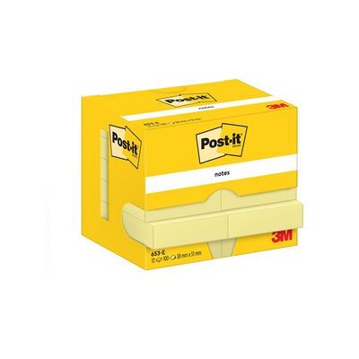 Notes POST-IT 38x51mm gul Notes POST-IT 38x51mm gul