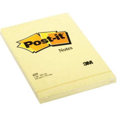 Notes POST-IT 102x152mm gul Notes POST-IT 102x152mm gul