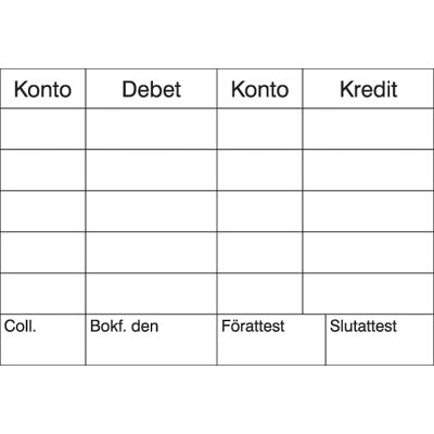 Trodat Stämpel kontering 76x52mm Trodat Stämpel kontering 76x52mm