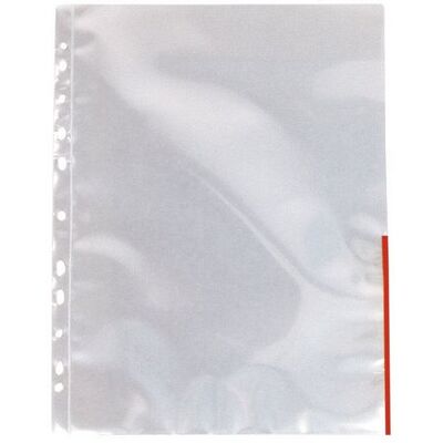ESSELTE Plastficka signal A4 0,11mm röd 100/fp ESSELTE Plastficka signal A4 0,11mm röd 100/fp