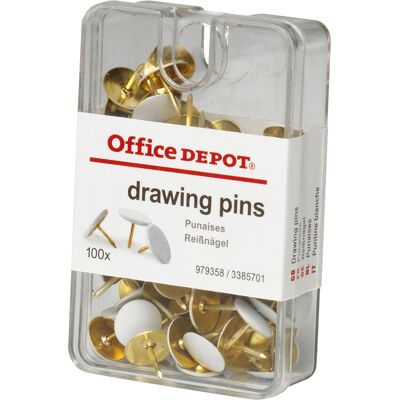 Office Dep Häftstift vita 100 st/ask Office Dep Häftstift vita 100 st/ask