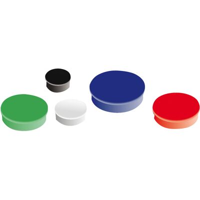Niceday Magnet rund 30 mm sorterade färger 10 st/fp Niceday Magnet rund 30 mm sorterade färger 10 st/fp