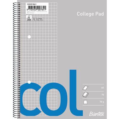 Kollegieblock BANTEX A5 70g 70bl rut Kollegieblock BANTEX A5 70g 70bl rut