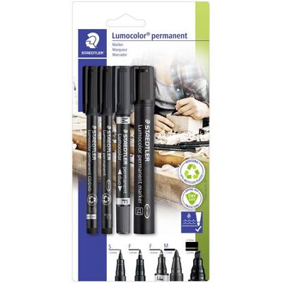 STAEDTLER Universalpenna LUMOCOLOR P Mix set 4/fp STAEDTLER Universalpenna LUMOCOLOR P Mix set 4/fp