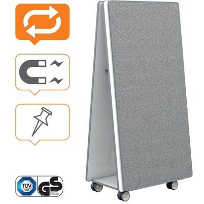 Nobo Mobile Whiteboard MoveMeet system grå Nobo Mobile Whiteboard MoveMeet system grå