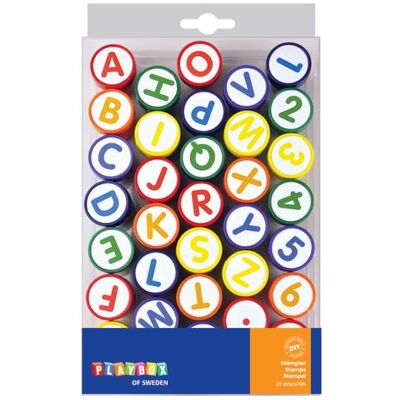 PLAYBOX Stämplar bokstäver och siffror PLAYBOX Stämplar bokstäver och siffror