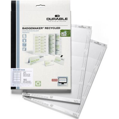 Durable Etikett 60x90 namnskylt 160/fp Durable Etikett 60x90 namnskylt 160/fp