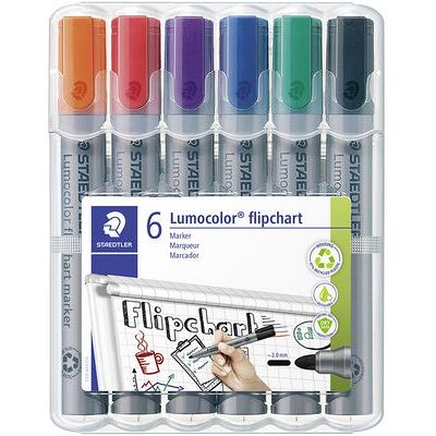 STAEDTLER Blädderblockspenna Lumocolor 6/fp STAEDTLER Blädderblockspenna Lumocolor 6/fp