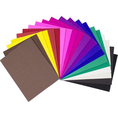 NPA Wellpapp 50x70cm sorterade färger 10/fp NPA Wellpapp 50x70cm sorterade färger 10/fp