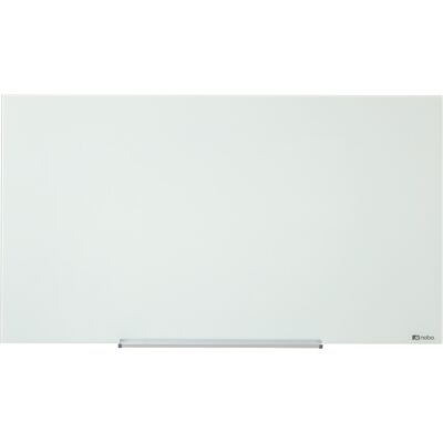 Glastavla Nobo 993 x 559 mm vit Glastavla Nobo 993 x 559 mm vit