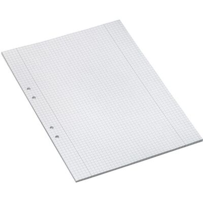 Bantex Lösblad A4 rutat 5x5mm hålat 500/fp Bantex Lösblad A4 rutat 5x5mm hålat 500/fp