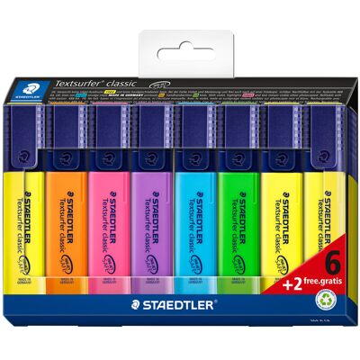 Överstrykningspennor Staedtler 364 - Textsurfer Classic 8/fp Överstrykningspennor Staedtler 364 - Textsurfer Classic 8/fp