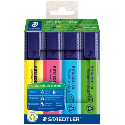 Staedtler Överstrykningspenna Textsurfer 364 recycled 4/fp Staedtler Överstrykningspenna Textsurfer 364 recycled 4/fp
