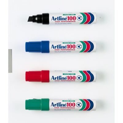 Märkpenna ARTLINE 100 sned 12mm blå Märkpenna ARTLINE 100 sned 12mm blå