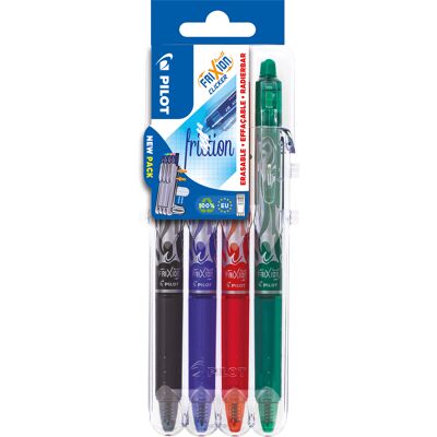 Pilot Kulspetspenna Frixion Clicker 07 Mixade färger 4-pack Pilot Kulspetspenna Frixion Clicker 07 Mixade färger 4-pack