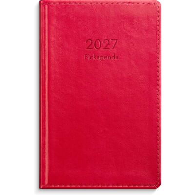 Fickagenda 2027 rött konstläder Burde Fickagenda 2027 rött konstläder Burde