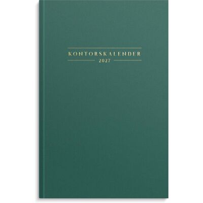 Kontorskalender 2027 grön Burde Kontorskalender 2027 grön Burde