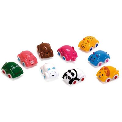 Vikingtoys Bil liten med djuransikte VIKING 8cm Vikingtoys Bil liten med djuransikte VIKING 8cm