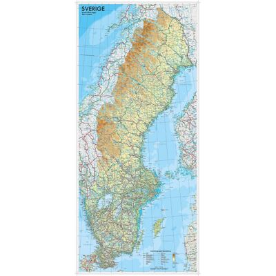 NO BRAND Affisch Sverige karta NO BRAND Affisch Sverige karta