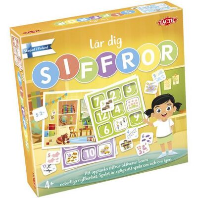 Tactic Lär Dig Om Siffror - Pedagogiskt Brädspel Tactic Lär Dig Om Siffror - Pedagogiskt Brädspel