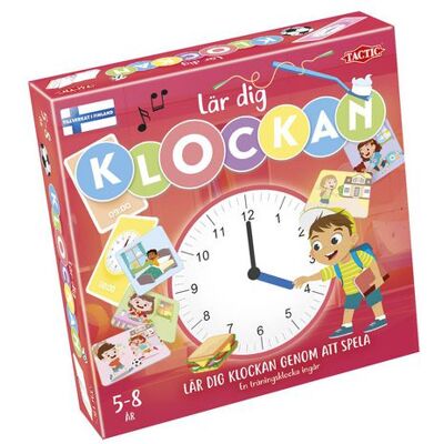 TACTIC Spel Lär dig Klockan från 5år TACTIC Spel Lär dig Klockan från 5år