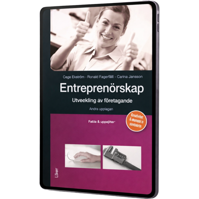 Liber Entreprenörskap - Utveckling av företagande Fakta och uppgifter Onlinebok (12 mån) Liber Entreprenörskap - Utveckling av företagande Fakta och uppgifter Onlinebok (12 mån)