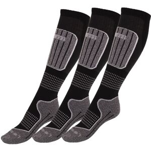 Accezzi Merino 20 Skidstrumpor, 3 par, Svart 35-38