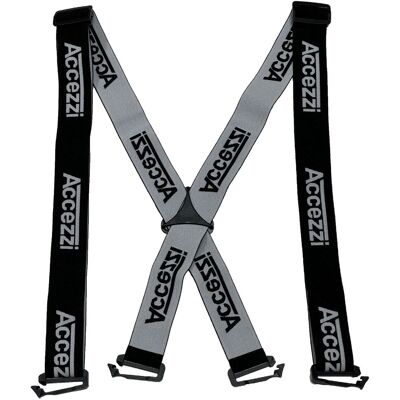 Accezzi Elastiska Hängslen, svart L Accezzi Elastiska Hängslen, svart L