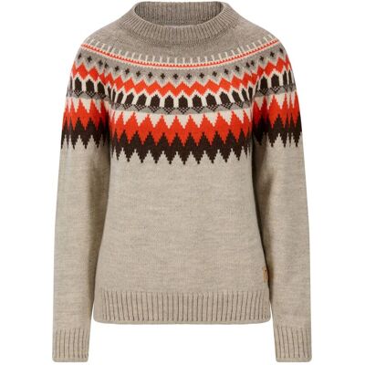 Dale of Norway Losna Feminine Sweater, Fleecetröja, Dam, Beige/Brun 40(L) Dale of Norway Losna Feminine Sweater, Fleecetröja, Dam, Beige/Brun 40(L)