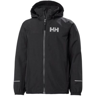 Helly Hansen JR Juell, Regnjacka, Barn, Svart 128 Helly Hansen JR Juell, Regnjacka, Barn, Svart 128