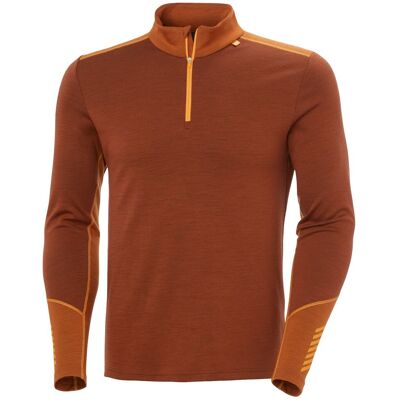 Helly Hansen Lifa Merino Midweight 1/2 Zip, Herr, Brun L(52) Helly Hansen Lifa Merino Midweight 1/2 Zip, Herr, Brun L(52)