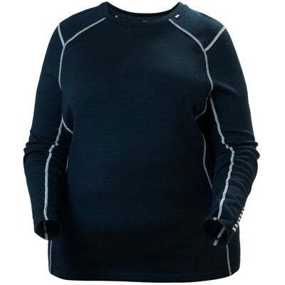 Helly Hansen Dam LIFA Merino Midweight Crew Plus Tröja - Marinblå Helly Hansen Dam LIFA Merino Midweight Crew Plus Tröja - Marinblå