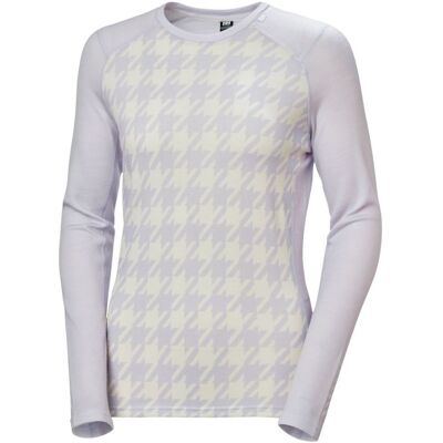 Helly Hansen Lifa Merino Midweight Graphic Crew, Dam, Ljuslila 38(M) Helly Hansen Lifa Merino Midweight Graphic Crew, Dam, Ljuslila 38(M)