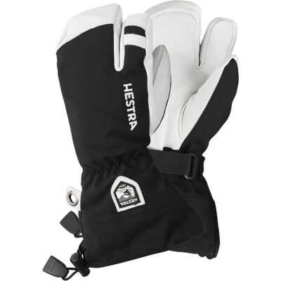 Hestra Army Leather Heli 3-finger Skidhandskar, Junior, Svart 7 Hestra Army Leather Heli 3-finger Skidhandskar, Junior, Svart 7