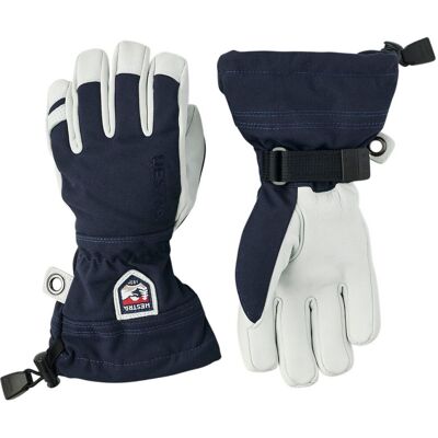 Hestra Army Leather Heli Ski, Skidhandskar, Junior, Navy 6 Hestra Army Leather Heli Ski, Skidhandskar, Junior, Navy 6