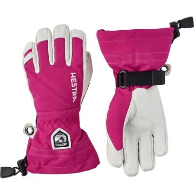 Hestra Army Leather Heli Ski, Skidhandskar, Junior, Rosa 3 Hestra Army Leather Heli Ski, Skidhandskar, Junior, Rosa 3