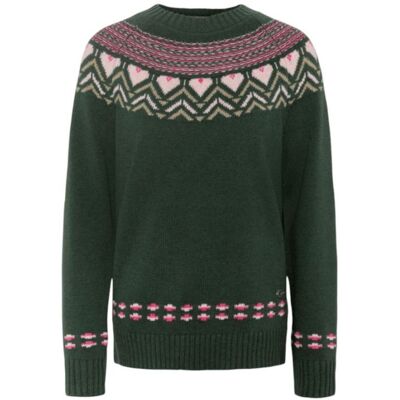 Kari Traa Sundve Knit, Tröja, Dam, Mörkgrön 40(L) Kari Traa Sundve Knit, Tröja, Dam, Mörkgrön 40(L)