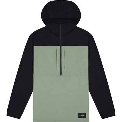 Mons Royale Offgrid Merino Fleece 1/2 Zip, Tröja, Herr, Grön/Svart M(50) Mons Royale Offgrid Merino Fleece 1/2 Zip, Tröja, Herr, Grön/Svart M(50)