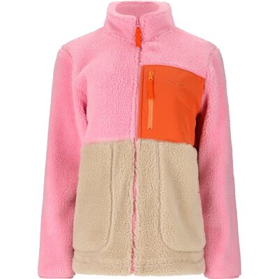 SLOPE Katau Teddy, Fleecejacka Dam, Prism Pink 34(XS) SLOPE Katau Teddy, Fleecejacka Dam, Prism Pink 34(XS)