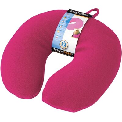 Travelsafe - Reskudde - Rosa - Fleece/Spandex - One size Travelsafe - Reskudde - Rosa - Fleece/Spandex - One size