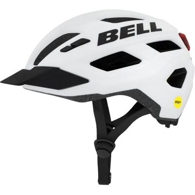 Bell Kick LED Mips, Cykelhjälm, Vit 53-60cm Bell Kick LED Mips, Cykelhjälm, Vit 53-60cm