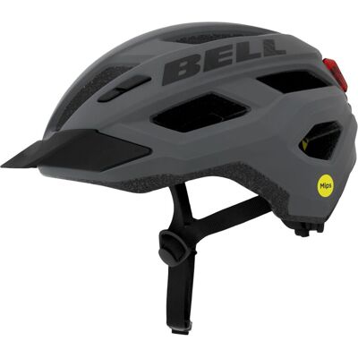 Bell Kick LED Mips, Cykelhjälm, Grå 53-60cm Bell Kick LED Mips, Cykelhjälm, Grå 53-60cm