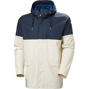 Helly Hansen Moss Block, Regnrock, Herr, Vit/Mörkblå XXL(56) Helly Hansen Moss Block, Regnrock, Herr, Vit/Mörkblå XXL(56)