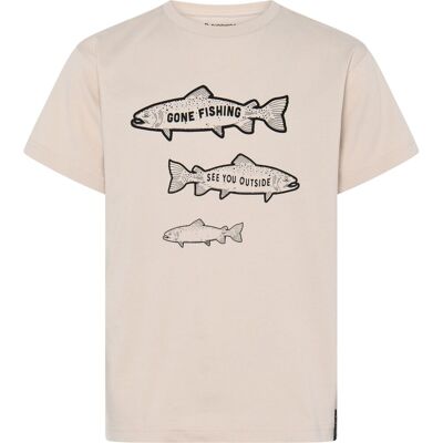 Didriksons Mynta, T-shirt, Junior, Beige 120 Didriksons Mynta, T-shirt, Junior, Beige 120