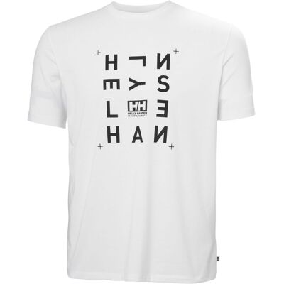 Helly Hansen Skog Graphic T-shirt, Herr, Vit S(48) Helly Hansen Skog Graphic T-shirt, Herr, Vit S(48)