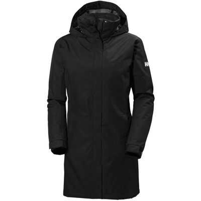 Helly Hansen Aden Long Insulated Regnkappa, Dam, Svart 40(L) Helly Hansen Aden Long Insulated Regnkappa, Dam, Svart 40(L)