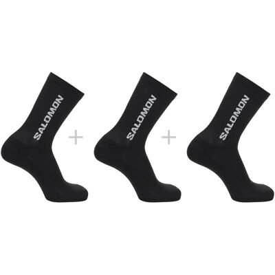Salomon Everyday Crew, Strumpor, 3-pack, Svart 42-44 Salomon Everyday Crew, Strumpor, 3-pack, Svart 42-44