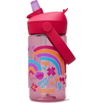 Camelbak Thrive Flip Straw Kids 400ml, vattenflaska, barn, regnbågsblommig 400ml Camelbak Thrive Flip Straw Kids 400ml, vattenflaska, barn, regnbågsblommig 400ml