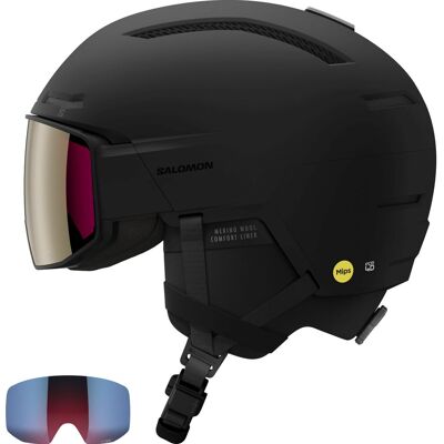 Salomon Driver Prime Sigma Plus MIPS, Skidhjälm med Visir, Svart 53-56cm Salomon Driver Prime Sigma Plus MIPS, Skidhjälm med Visir, Svart 53-56cm