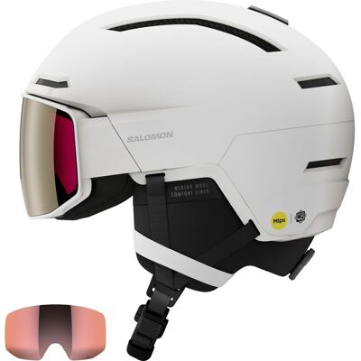 Salomon Driver Prime Sigma Plus MIPS, Skidhjälm med Visir, Vit 59-62cm Salomon Driver Prime Sigma Plus MIPS, Skidhjälm med Visir, Vit 59-62cm
